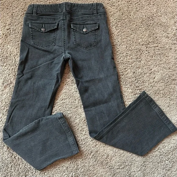 CAbi Womens Size 10 Jeans Pants BOOTCUT ONYX Dk GRAY BLACK DENIM Pants - Picture 2 of 9